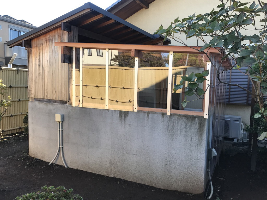 小山市Ｋ様邸　露天風呂小屋改修工事